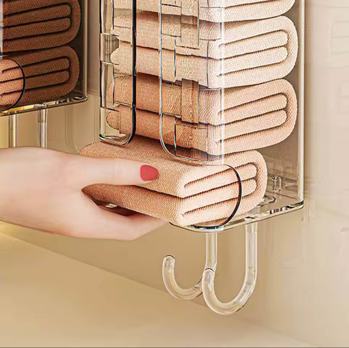Wall Hanging Towel Organizer, Home Wall Mounted Undergarments Organizer, Kitchen Garbage Bag Storage Box, Towel and Socks Organizer Wall Hanging Towel Organizer, Home Wall Mounted Undergarments Organizer, Kitchen Garbage Bag Storage Box, Towel and Socks Organizer